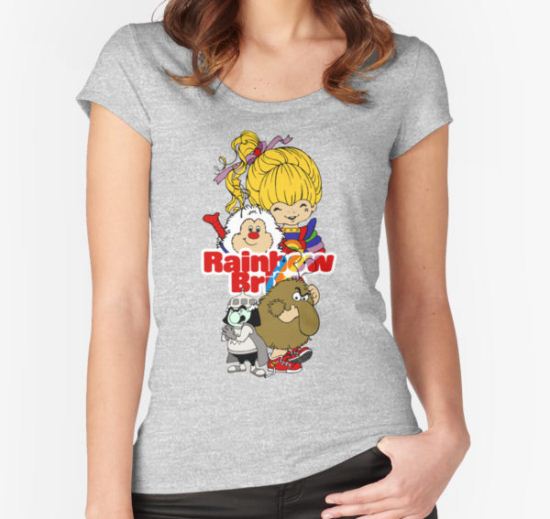 Rainbow Brite - Group Logo #1 - Color  Women's Fitted Scoop T-Shirt by DGArt T-Shirt