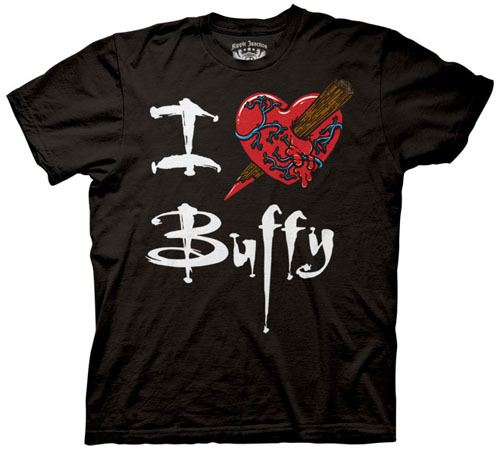 Buffy the Vampire Slayer I Heart Love Buffy T-shirt