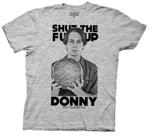 The Big Lebowski Donny Shut The F**k Up Gray Heather Mens T-shirt.