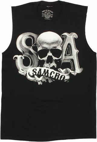 Sons of Anarchy SOA Skull Muscle T Shirt