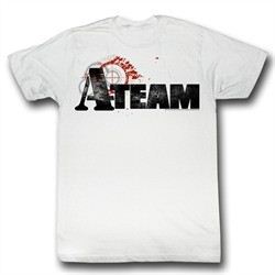 A-Team Shirt Team Logo Adult White Tee T-Shirt