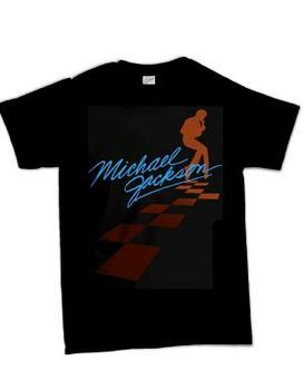Michael Jackson Checkerboard Silhouette Men's T-Shirt