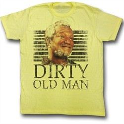 Sanford & Son Shirt Dirty Old Man Adult Yellow Tee T-Shirt