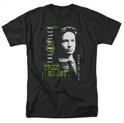 X-Files Shirt Mulder Adult Black Tee T-Shirt