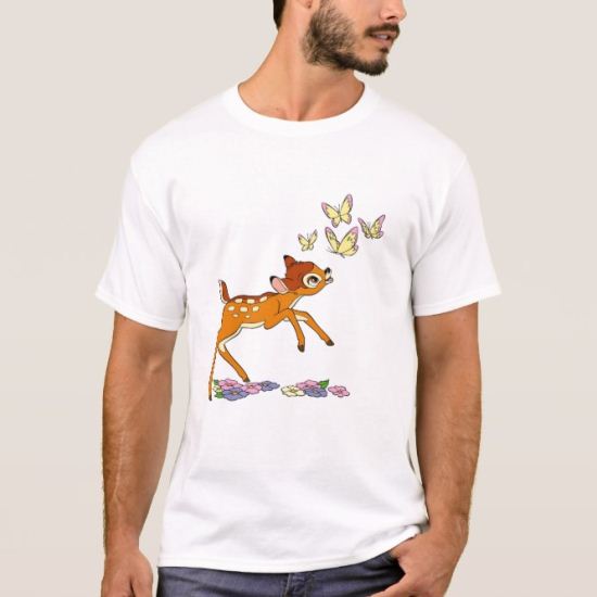 Bambi playing with butterflies T-Shirt