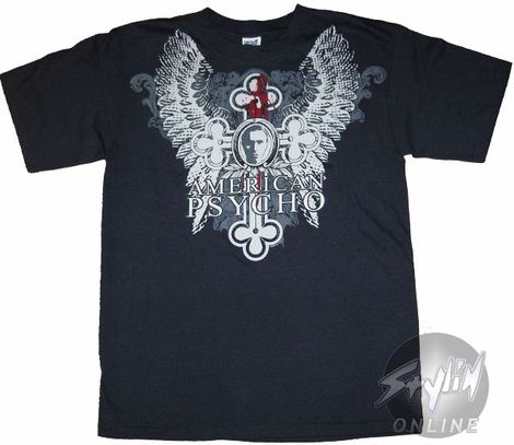 American Psycho Wings Cross T-Shirt