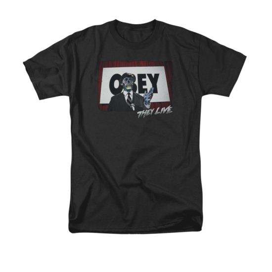 They Live Shirt Obey Adult Black Tee T-Shirt