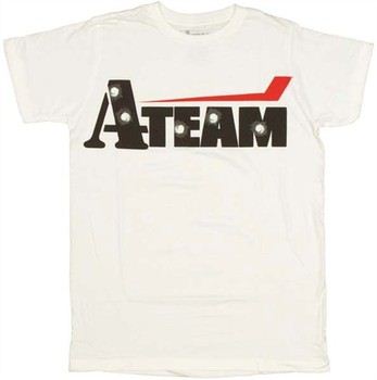 A-Team Logo with Bullet Holes T-Shirt Sheer