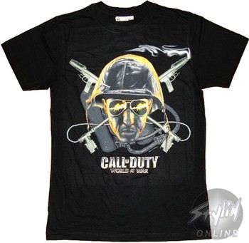 Call of Duty World at War Face T-Shirt Sheer