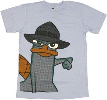 Phineas and Ferb Perry Halftone T-Shirt Sheer