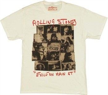 Rolling Stones Exile on Main St. Cover Collage T-Shirt