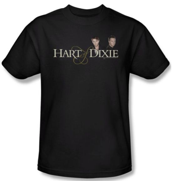 Hart Of Dixie Shirt Logo Adult Black Tee T-Shirt
