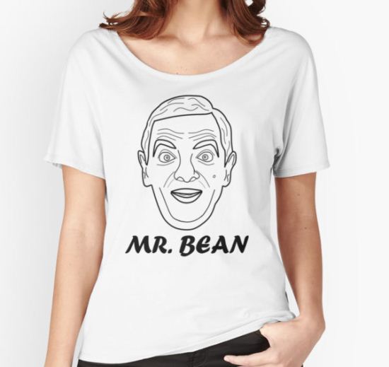 Mr Bean Head Illustration Women's Relaxed Fit T-Shirt by DinoGuy T-Shirt
