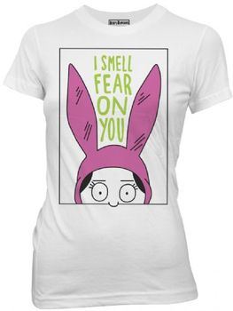 Bob's Burgers Louise I Smell Fear On You Juniors White T-Shirt