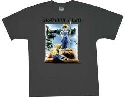 Grateful Dead Shirt Tom Sawyer Adult Charcoal Tee T-Shirt