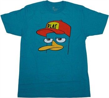 Phineas and Ferb Perry Wearing Hat T-Shirt Sheer