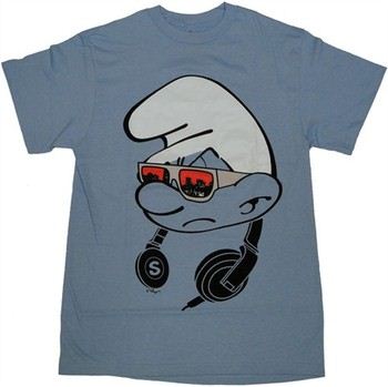 Smurfs Headphones Shades T-Shirt