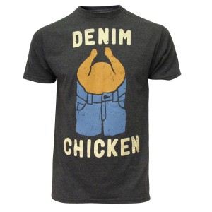 It's Always Sunny In Philadelphia Denim Chicken Charcoal Heather Mens T-shirt