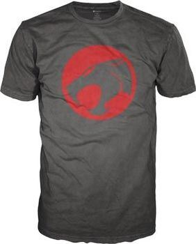 Thundercats Original Distressed Logo Charcoal T-shirt