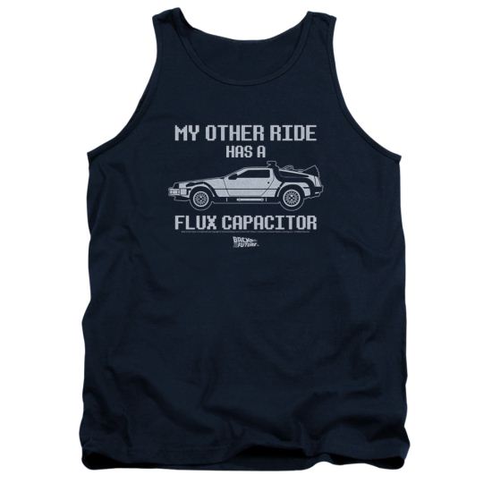 Back To The Future Tank Top Other Ride Navy Tanktop