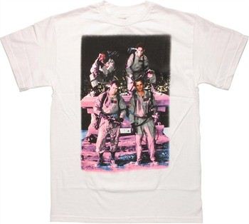 Ghostbusters Roof Group Photo T-Shirt