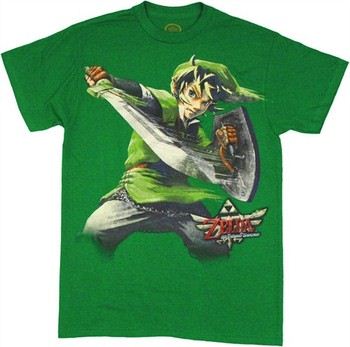 Nintendo Legend of Zelda Skyward Sword Link Slash T-Shirt