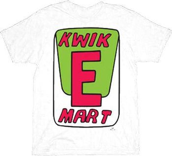 The Simpsons Kwik-E-Mart Adult White T-Shirt