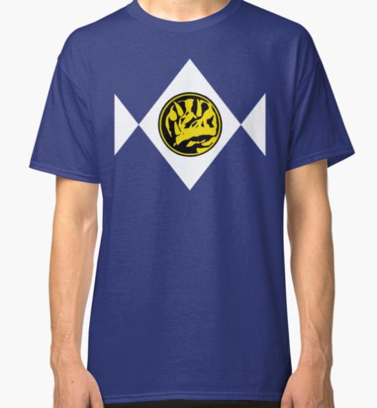 Mighty Morphin Power Rangers Blue Ranger 2 Classic T-Shirt by Zanie T-Shirt