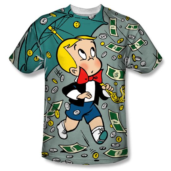 Richie Rich Shirt Raining Money Sublimation Shirt