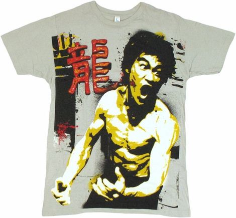 Bruce Lee Scream T Shirt Sheer