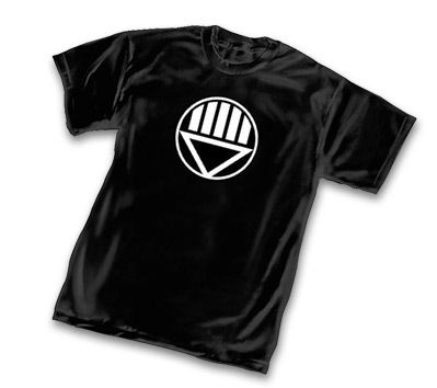 Green Lantern Black Lantern Corps Symbol Black Adult T-Shirt