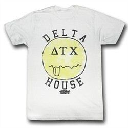 Animal House Shirt Delta House Adult White Tee T-Shirt