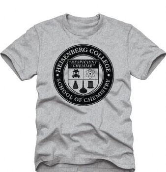 Breaking Bad Heisenberg College School of Chemistry Adult Gray T-Shirt