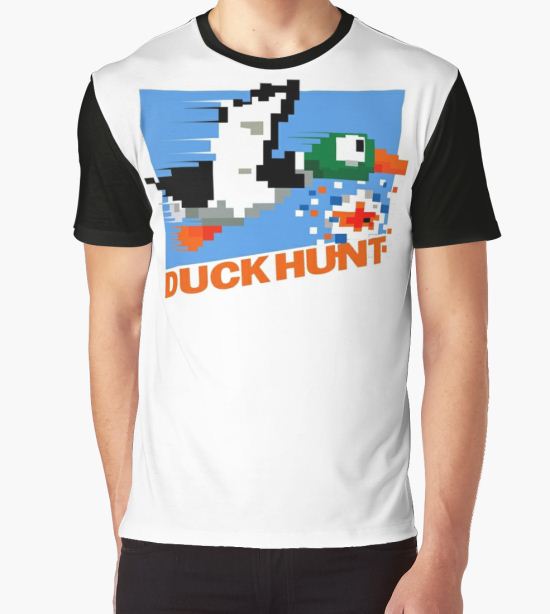 Duck Hunt Retro Cover Graphic T-Shirt by SuperGameMega T-Shirt