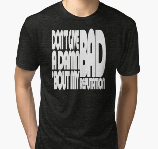 Bad Reputation - Joan Jett Tri-blend T-Shirt by BradleyF T-Shirt