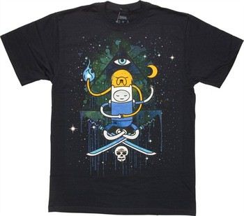 Adventure Time Seeing Eye Duo Jake Finn T-Shirt