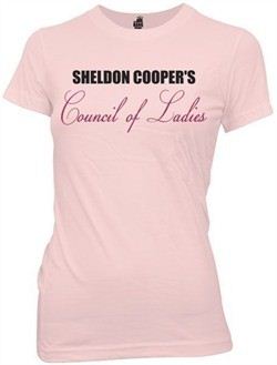 The Big Bang Theory Shirt Council Of Ladies Juniors Pink Tee T-shirt