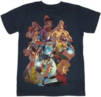 Street Fighter Fight Squad T-Shirt Sheer