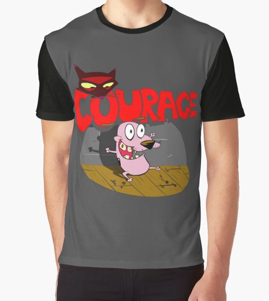courage the cowardly dog Graphic T-Shirt by oviazizah T-Shirt