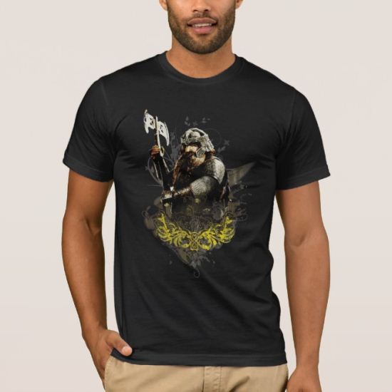 Gimli With Ax Vector Collage T-Shirt