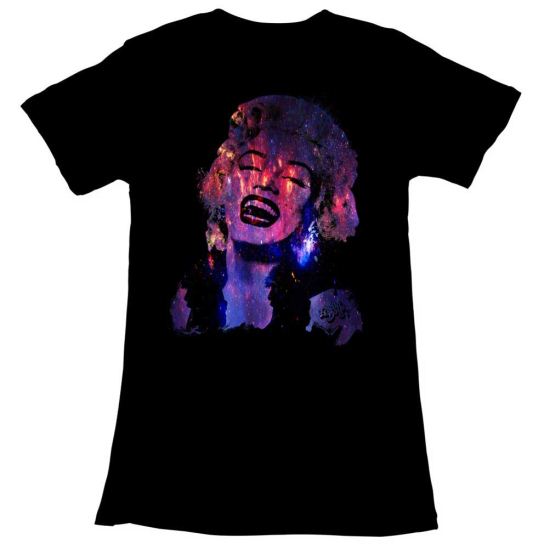 Marilyn Monroe Shirt Juniors Stars Black T-Shirt