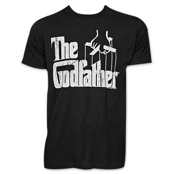 The Godfather Crackled Logo Tee Shirt - Black
