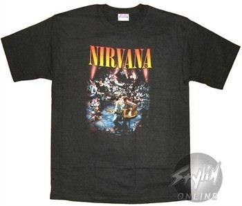 Nirvana On Stage MTV Unplugged Performance T-Shirt