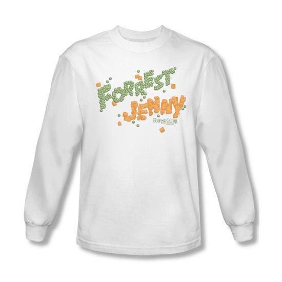 Forrest Gump Shirt Peas And Carrots Long Sleeve White Tee T-Shirt