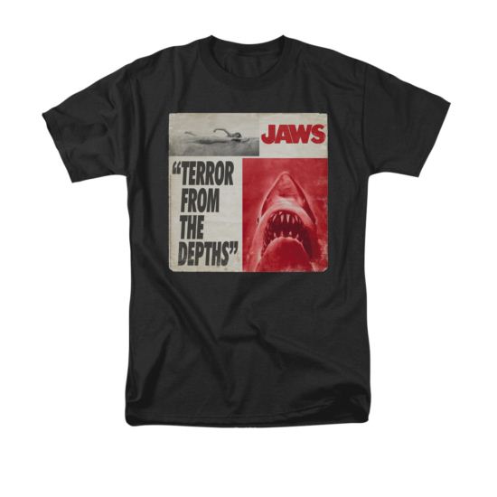 Jaws Shirt Terror Black T-Shirt