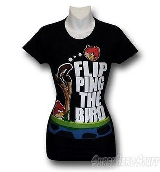 Angry Birds Women's Flip the Bird T-Shirt