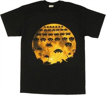 Atari Space Invaders Moon Invasion T-Shirt