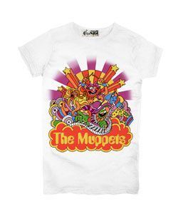 The Muppets Beatle Spoof White Juniors T-Shirt