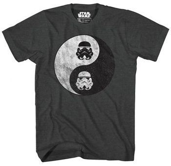 Star Wars Trooper Yin Yang Char Heather T-Shirt 