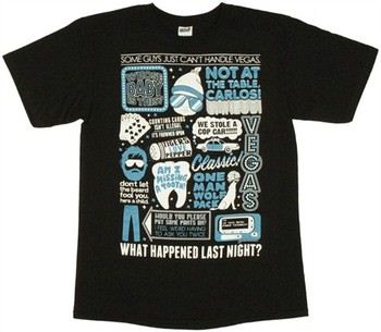The Hangover Quote Collage T-Shirt